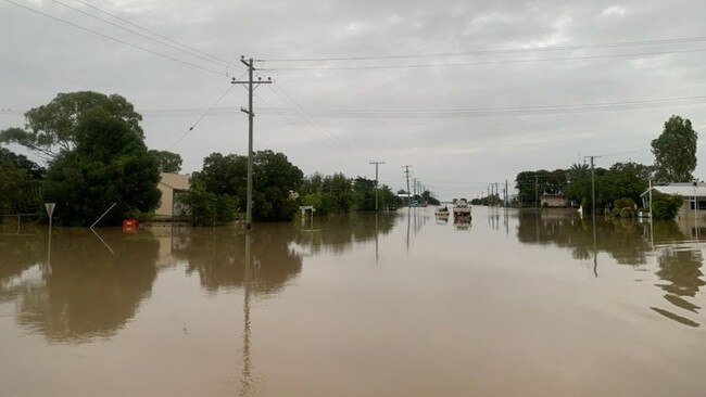 Flooding in Burketown, near the Gulf of Carpentaria. Picture: QFES