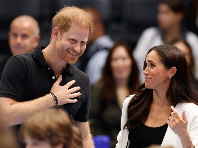 Meghan Markle and Prince Harry have a huge combined wealth and live in a lavish Montecito mansion. Picture: AFP