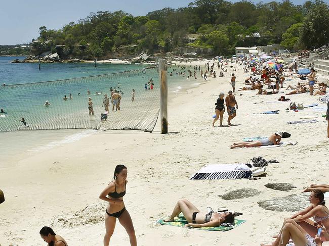 Shark beach, Neilsen park, Vaucluse. Concept shots for Swimming spot feature. Picture: John Appleyard