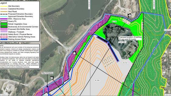 Oxenford quarry to stage nine development - the quarry plant moves to the north, closer to residential homes.