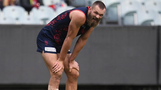 Max Gawn thought he’d seriously injured his knee during a pre-season training session.