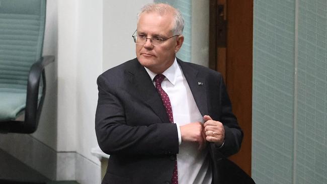 Scott Morrison’s defeat on the floor of the House of Representatives reminds people it is indeed a minority government. Picture: Gary Ramage