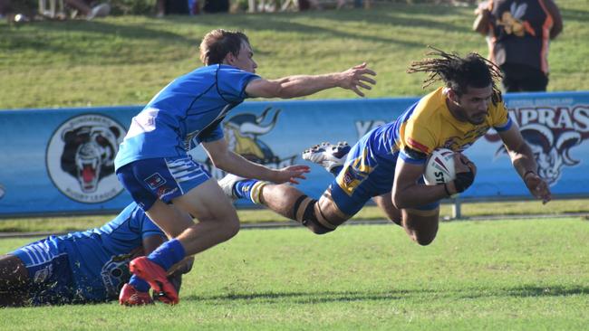 Yeppoon ran out 36-4 winners over Norths in Round 2 of the Rockhampton Rugby League A-grade men’s competition on Sunday. Photo: Pam McKay