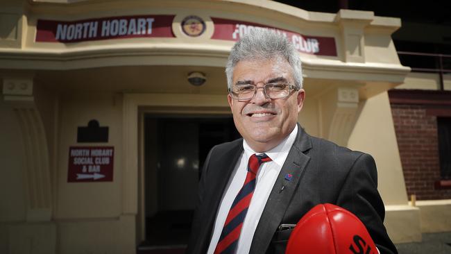 North Hobart Football Club president Craig Martin. Picture: RICHARD JUPE