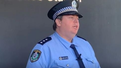 Coffs Harbour police Detective Sergeant Aaron Van Schaik speaks about the blaze.