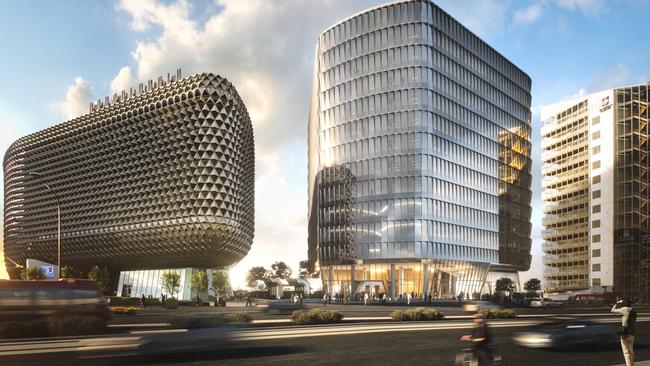 The SAHMRI building will soon be joined by SAHMRI 2. Picture: Supplied