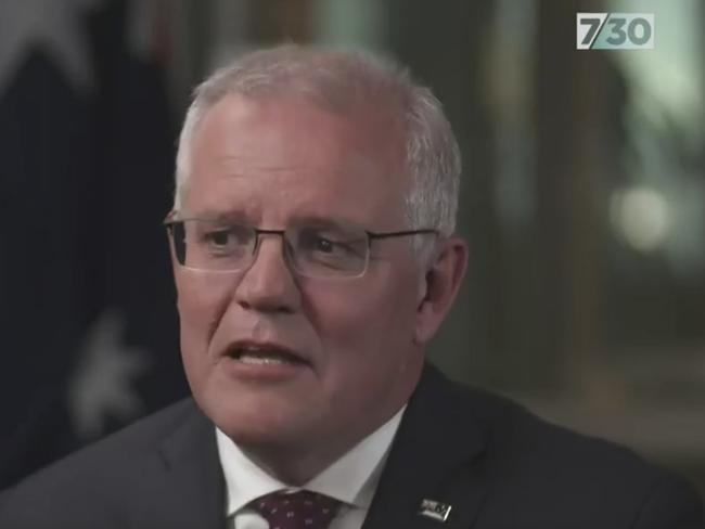 PM Scott Morrison on 7.30 with Leigh Sales on Tuesday