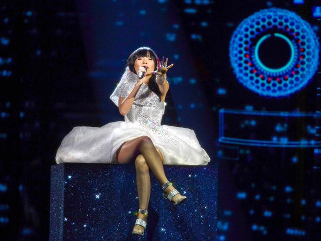 SBS has defended Australia’s participation for a second time in the Eurovision Song Contest, with Dami Im wowing audiences. Picture: AFP