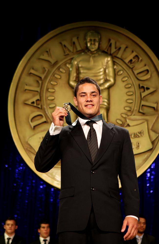 Jarryd Hayne was named the 2009 Dally M Player of the Year.