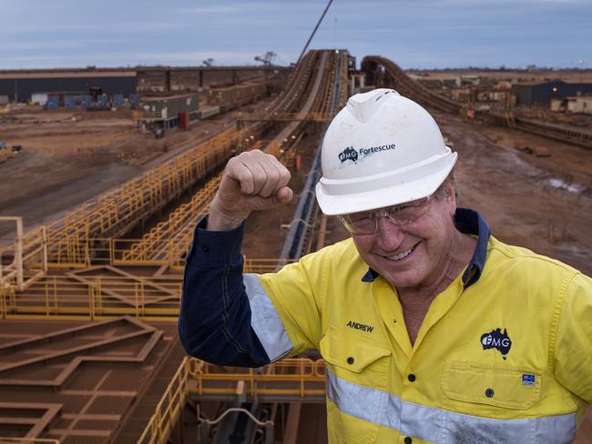 01-05-2023 - Andrew Forrest pictured at Fortescue Metals’ new Iron Bridge magnetite project.