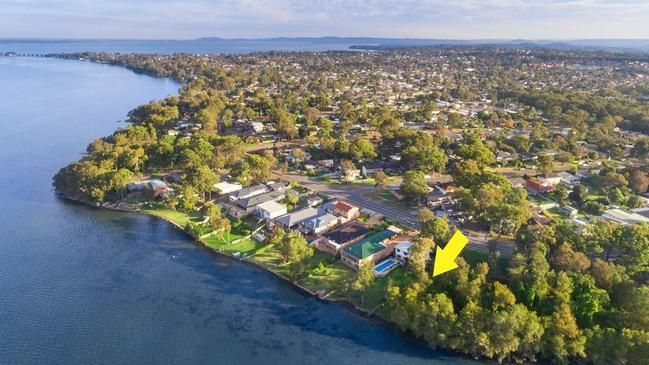 The property is a rare waterfront vacant block in Lake Haven.