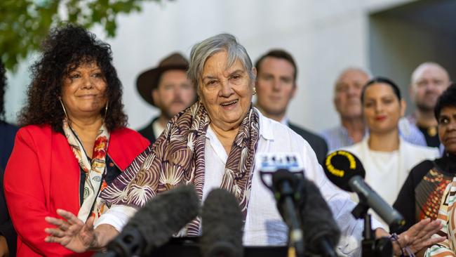 Pat Anderson and members of the Referendum Working Group in Canberra.