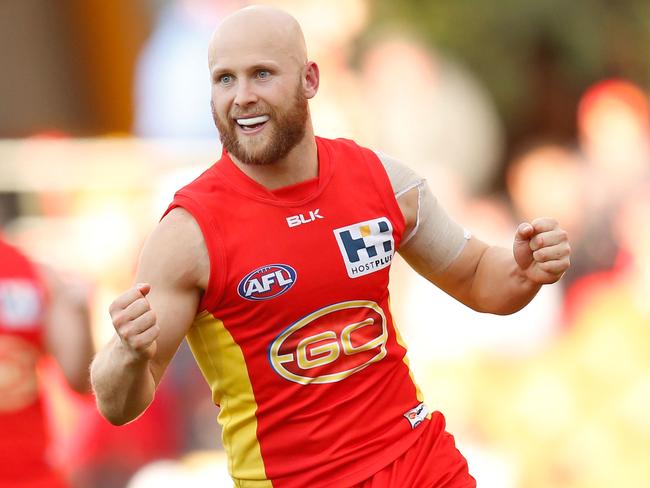 Gary Ablett Jr in his 2015 Suns strip. Picture: AFL Media/Getty Images