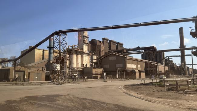 The view from the Whyalla Steelworks tour. Picture: Dean Martin