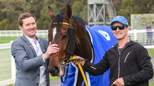 Trainer Ryan Balfour (left). Picture: Brett Holburt-Racing Photos via Getty Images