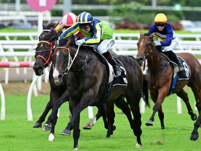 Jockey Andrew Mallyon had a big day out at Eagle Farm, riding multiple winners including Age Of Sail (pictured). Picture: Grant Peters, Trackside Photography.