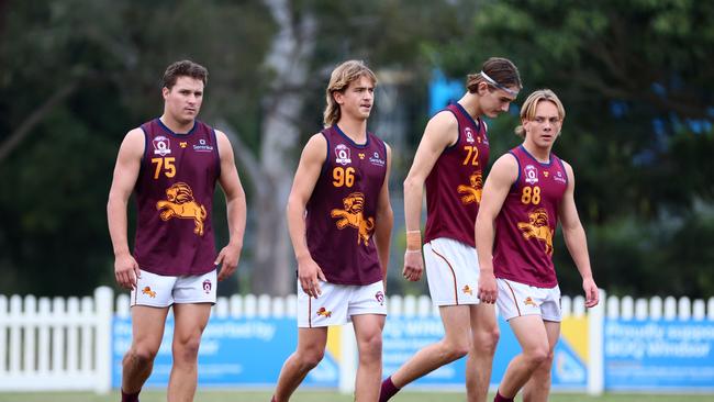 Palm Beach Currumbin players ready for battle. Picture: Tertius Pickard