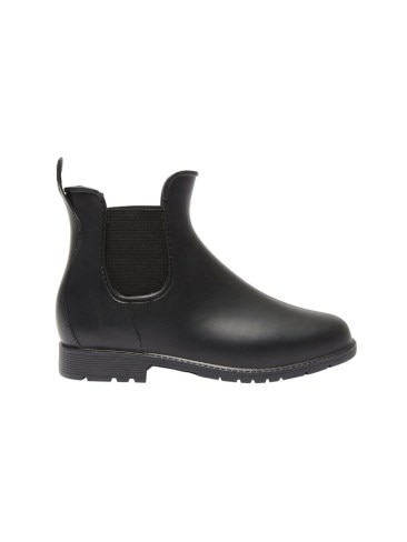 Ravella Rainy Boots In Black Smooth. Picture: Myer.