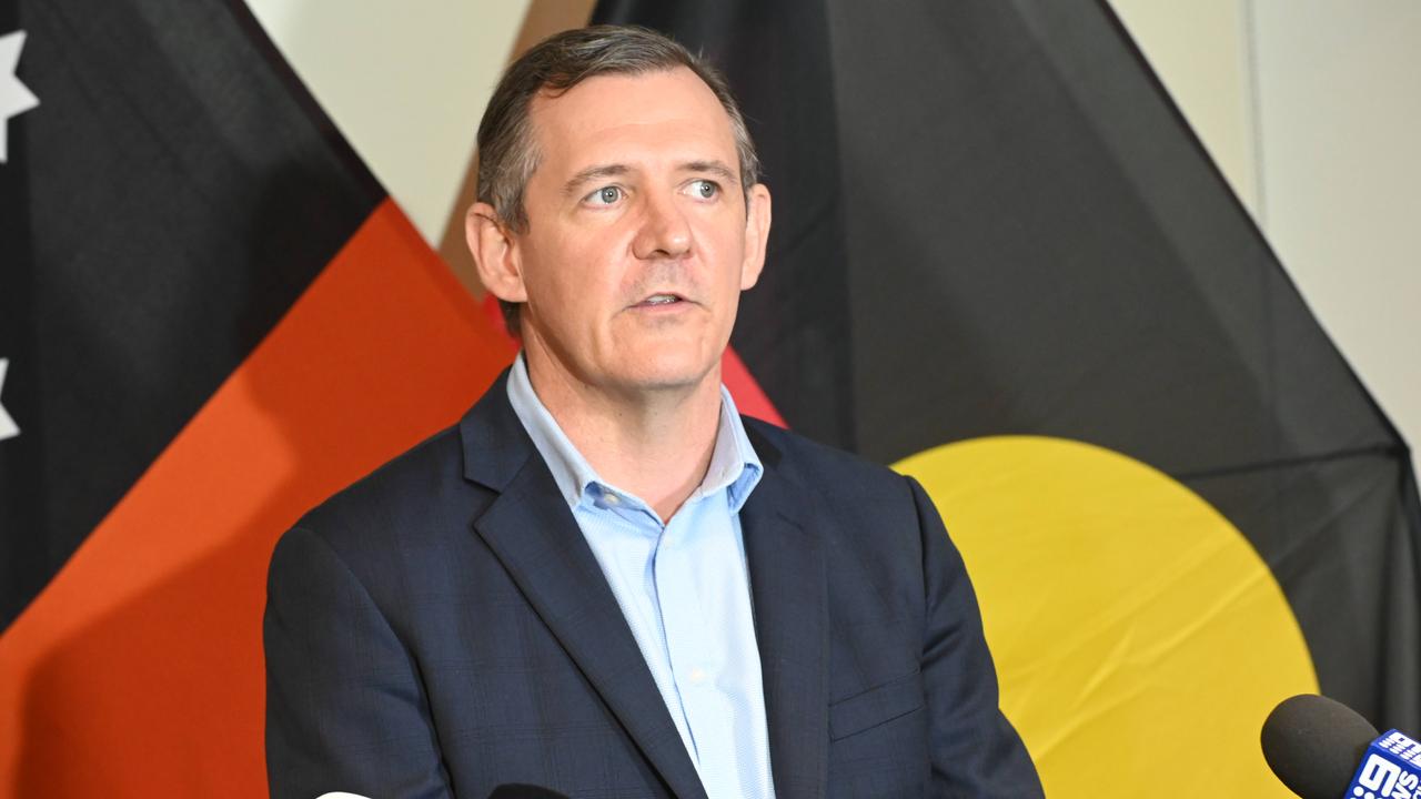 Chief Minister Michael Gunner announced the changes to the home quarantine roadmap on Saturday. Picture: Julianne Osborne