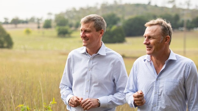 Impact Ag Partners’ Hugh Killen and Bert Glover. Picture: Simon Scott