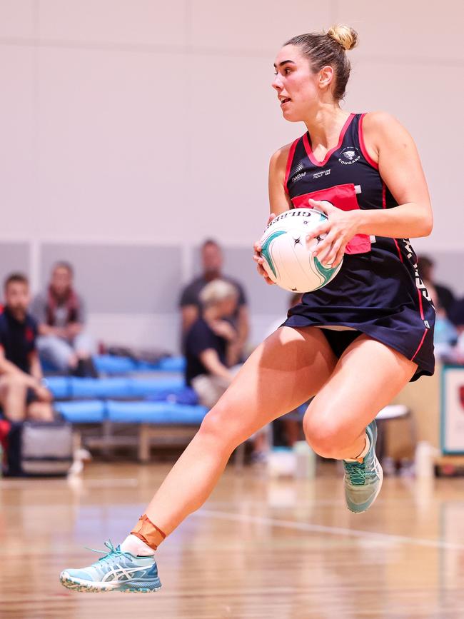 South Warrnambool’s Ally O'Connor continues to play at a high level in the Hampden league. Picture: Netball Victoria/Grant Treeby