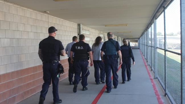 Staff inside Maryborough Correctional Centre.