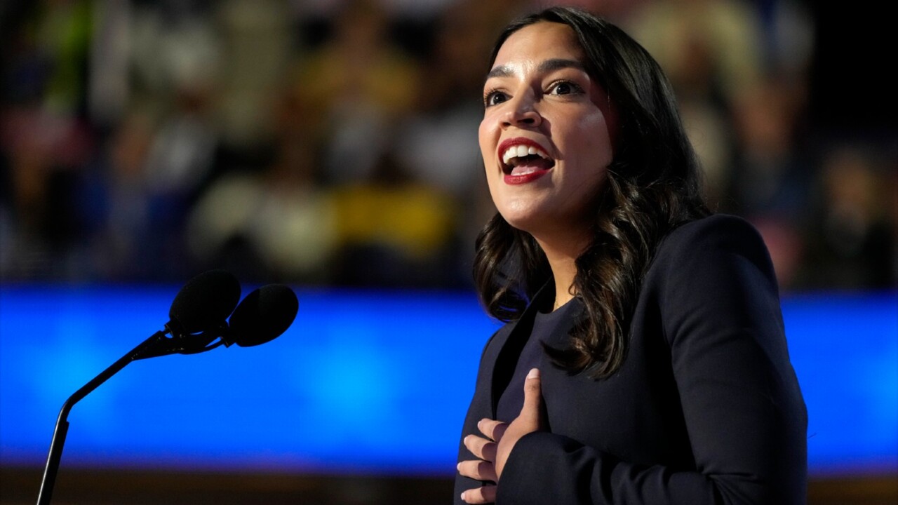 ‘For the middle class’: AOC’s pitch at DNC for why Kamala Harris should ...