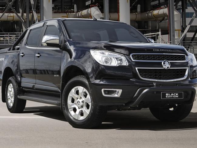 Carsguide 7713m Holden Colorado Black Edition 2014 Picture: Riley Chris