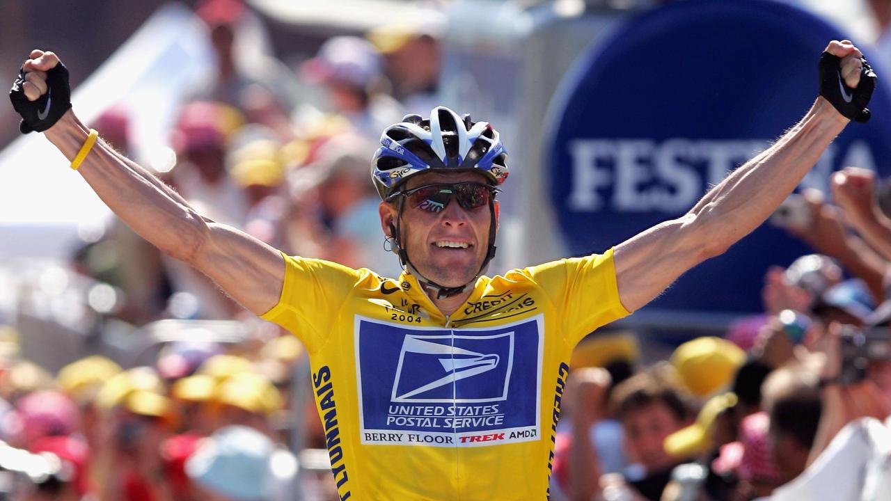 Lance Armstrong in the 2004 Tour de France.