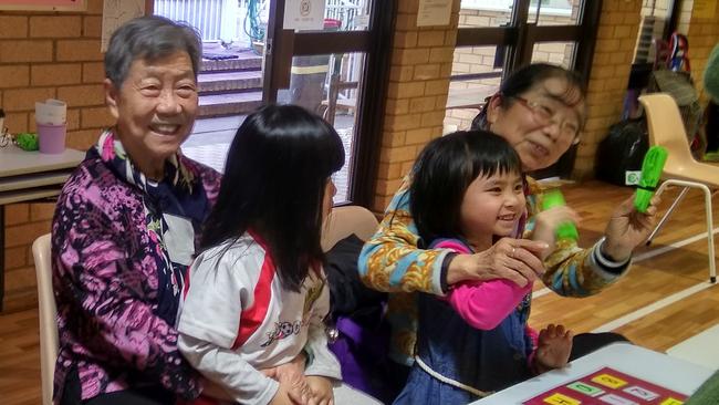 Participants of the intergenerational care trial program at the Chinese Australian Services Society in 2018. Picture: Supplied