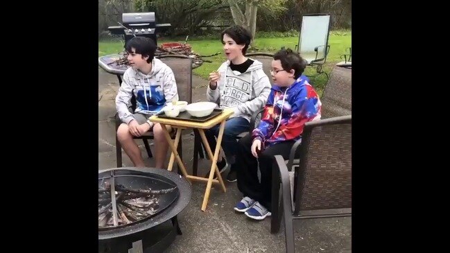 Boy Scout Troop Gathers Virtually for Campfire and S'mores