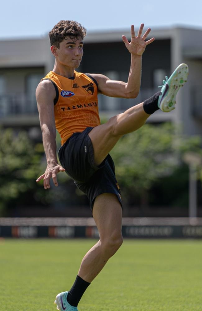 Ky Burgoyne in Hawks colours. Picture: Hawthorn FC