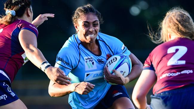 Sera Naiqama on the burst for the Waratahs. Pic: Rugby AU Media/Stuart Walmsley