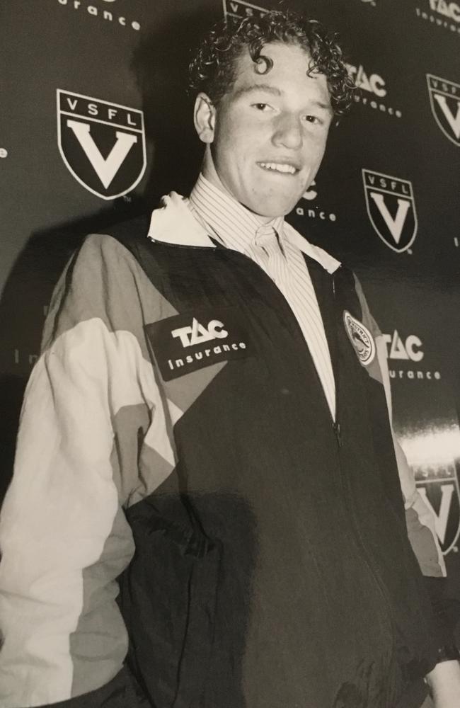 Justin Leppitsch in Stingrays gear in 1992.