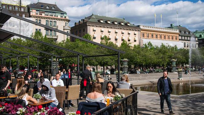 Sweden on Sunday recorded no new COVID-19 deaths for the first time since March. Picture: AFP