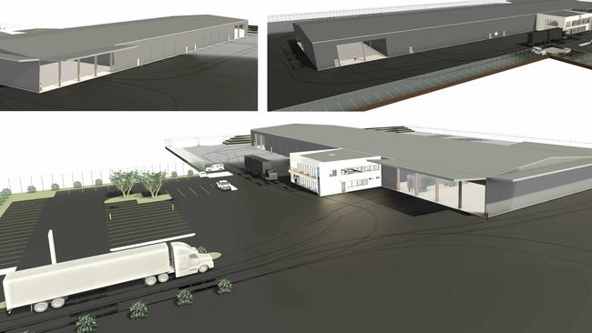 Concept plans for a new transport depot proposed for 280 Jubilee Highway West, Suttontown, Mount Gambier. Picture: Designs by Solly.