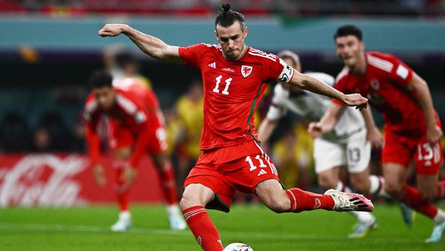 Welsh captain Gareth Bale scores from the penalty spot.