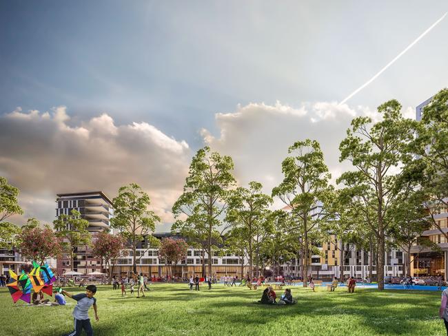 Artist’s impression of the new Riverwood masterplan. Almost 30 hectares of land in southwest Sydney, Riverwood would be revamped, and is expected to generate more than $2 billion of local investment and create around 11,000 jobs. Picture: Supplied, Department of Planning and Environment