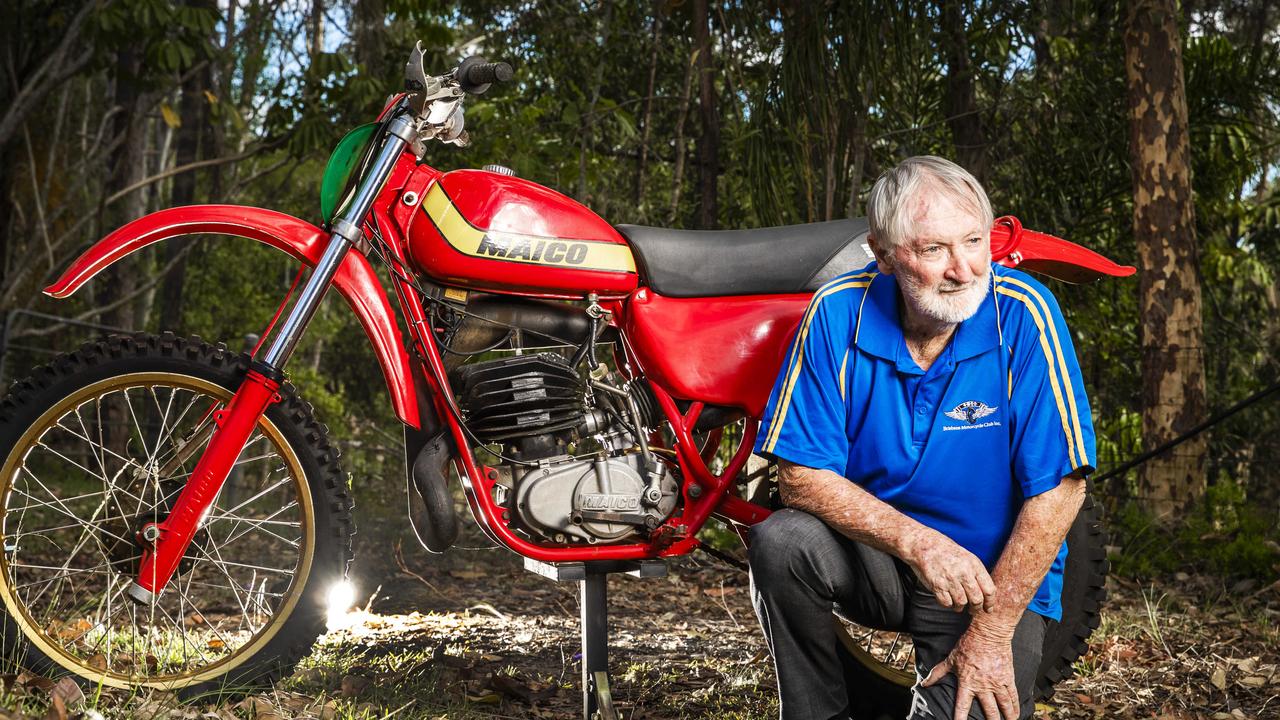 Colin Metcher, 82, is back on his motocross bike and enjoying his second chance at life. Picture: Nigel Hallett