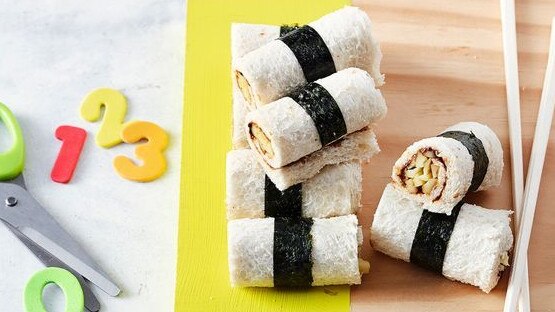 These cute Vegemite 'sushi' sandwiches will be a hit.