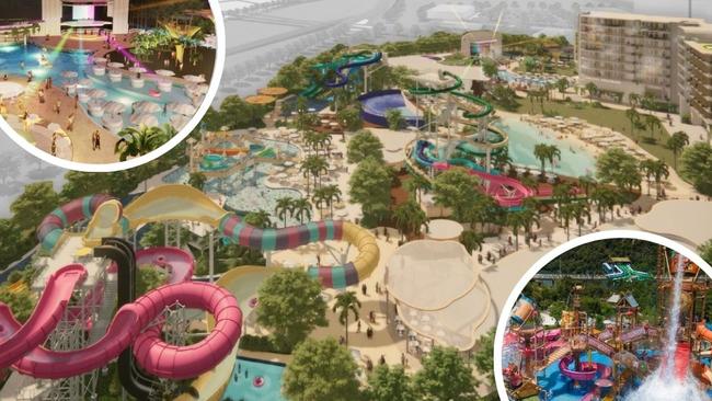 The new revealed Townsville Waterpark, Beach Club & Hotel project promises to make summers extra fun in North Queensland. Pictures: Supplied.