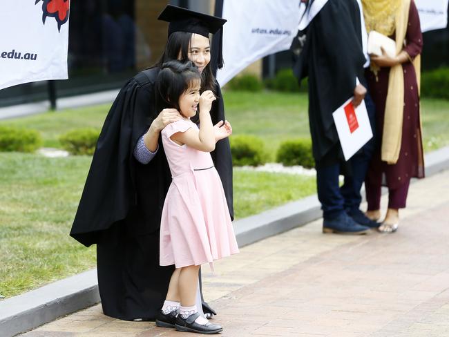 UTAS (University of Tasmania) held it's graduation ceremony at Hotel Grand Chancellor this afternoon. Picture: MATT THOMPSON