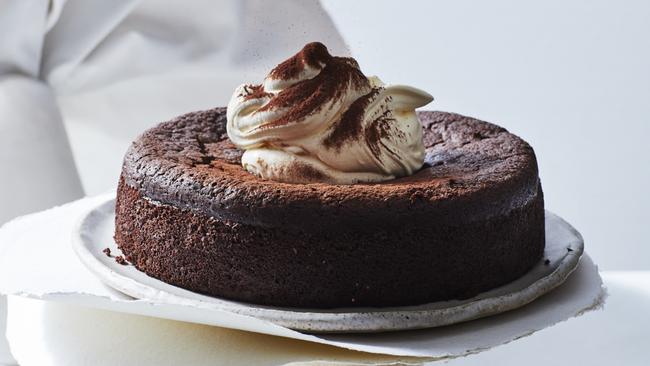 Perfect match: flourless Irish coffee chocolate cake. Pictures: Guy Bailey