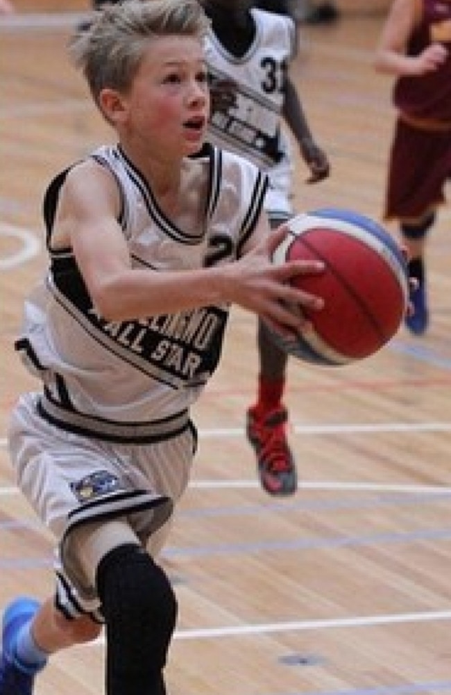 Johnny Furphy plays junior basketball for Collingwood. Picture: Supplied