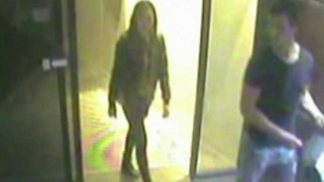 CCTV footage of Gable Tostee with Warriena Wright on the night she fell from his Gold Coast Apartment