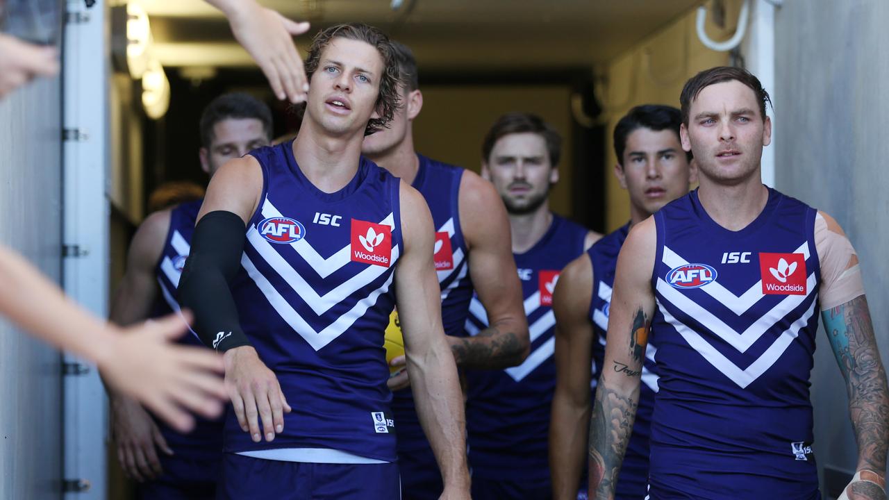 Nat Fyfe’s Dockers will soon travel to Gold Coast. Picture: Chris Hyde