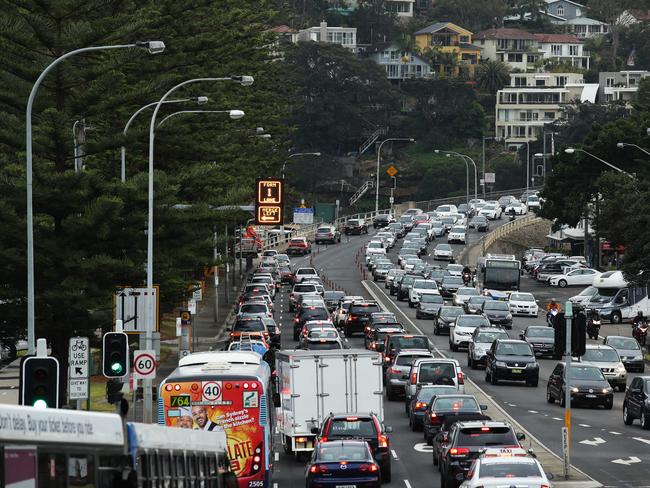 The report also found that peak hour speeds on Sydney’s congested roads and motorways have dipped to as low as 35km/h.