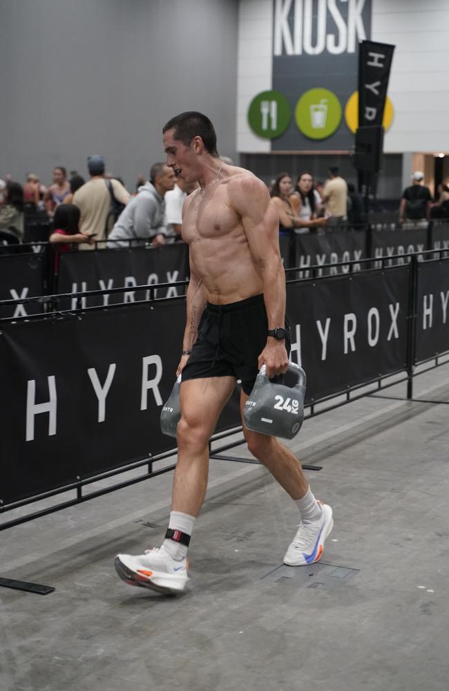 10000 athletes put their fitness to the test in a massive Hyrox competition this weekend (14-15 Dec) at Melbourne Exhibition and Convention Centre. Picture Valeriu Campan