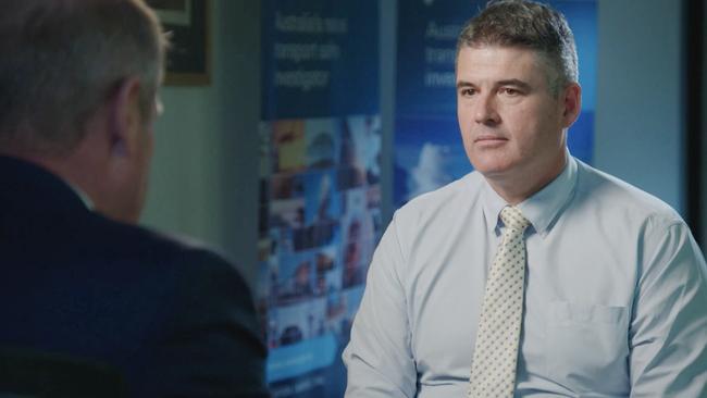 ATSB’s manager Peter Foley discusses MH370 on 60 Minutes. Picture: 60 Minutes