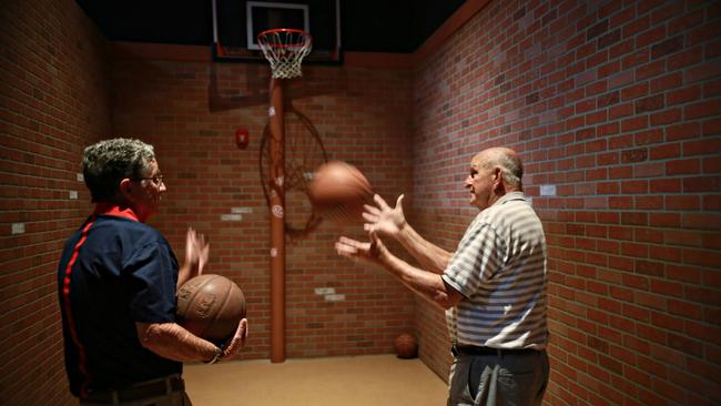 Visitors can shoot hoops at a mini basketball court. Picture: The Wall Street Journal.